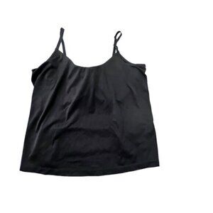 Shear‎ Shapewear Womens Tank Top Size 42B Black Scoop Neck Adjustable Strap